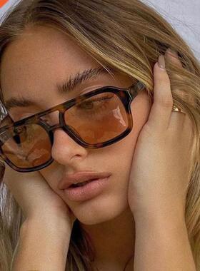 2021 Classic Pilot Sunglasses Women Vintage Yellow Lens Fash