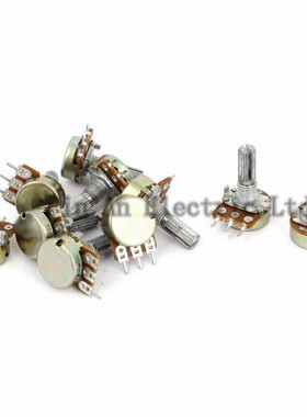 10pcs WH148 B5K Linear Potentiometer 15mm Shaft With Nuts An
