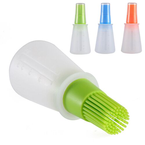 Baking oil brush Silicone Oil Bottle with Cap Barbecue Brush