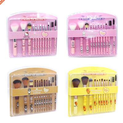 SAIANTTH Cartoon Anime Makeup Brush Set 12pcs Kitty Beauty T