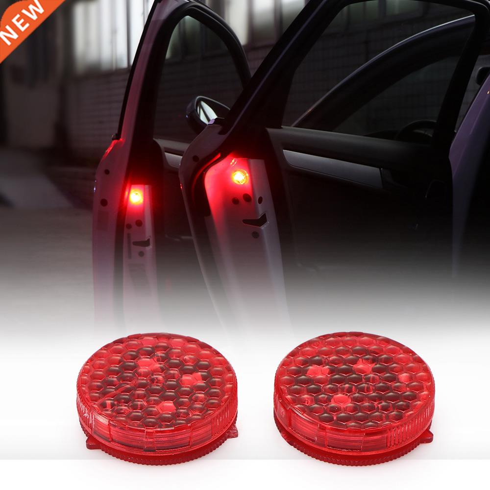 *TiOODRE Vingtank 1 Pair Wireless Car Door Warning Light Red