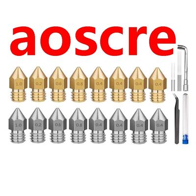 3D Printer Nozzle Kit, MK8 Nozzles Extruder Nozzles with Noz