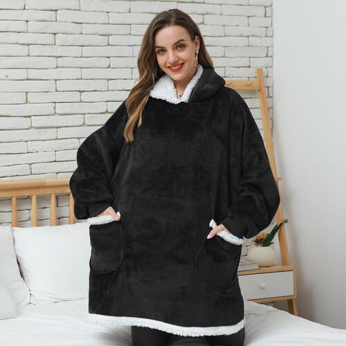 Oversized Hoodies Sweatshirt Women Winter Clothes Giant TV B