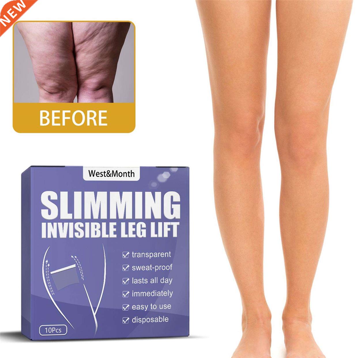 Invisible Leg Lift Stickers Latex Free Thigh Shaping Patches-封面