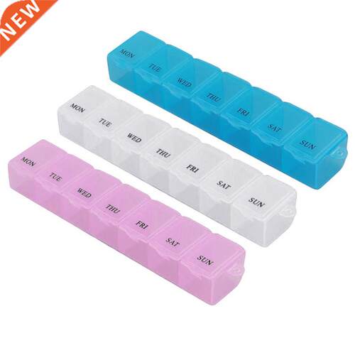 Weekly 7 Days Pill Medicine Box Holder Organizer 7Slot Healt
