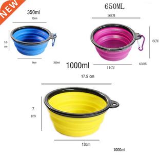3506501000ml Large Collapsible Dog Bowl Travel Accessori