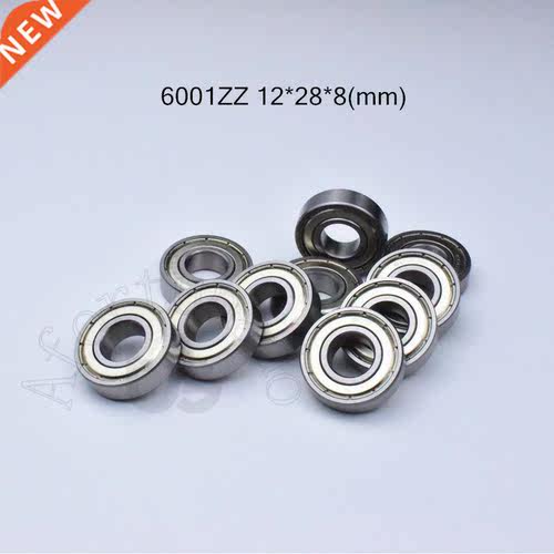 10pcs 6001ZZ 12*28*8(mm) chrome steel Metal Sealed High spe