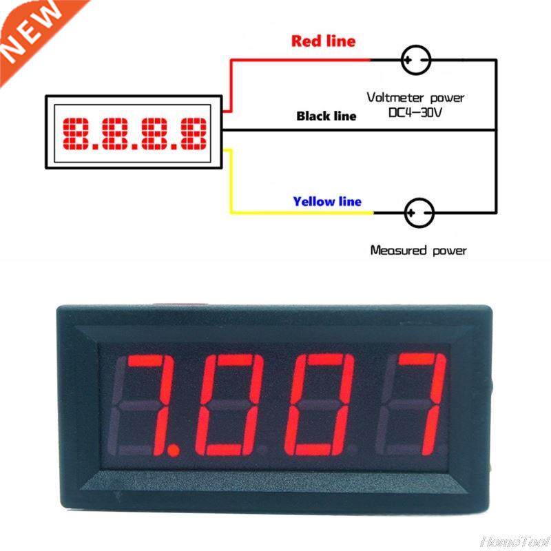 DC 0-99.99V (100V) 4-digits 0.56inch Digitl Voltmeter 3Wire - 实物图