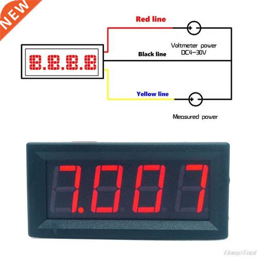 DC 0-99.99V (100V) 4-digits 0.56inch Digitl Voltmeter 3Wire