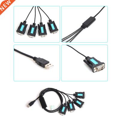 9-Pin DB9 Serial Cable PL2303 Chipset Male A Adapter 4 Port