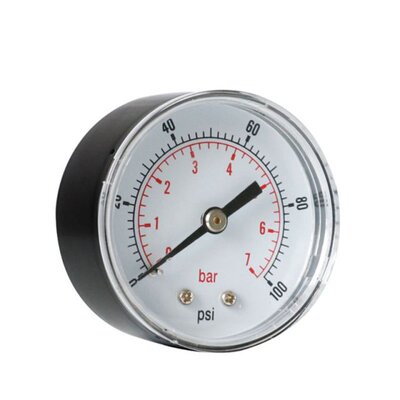 Pressure Gauge 52mm Dial 1/8