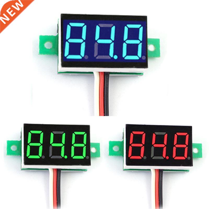 Mini Voltmeter DC0-100V LED Panel Voltage Meter with Three W
