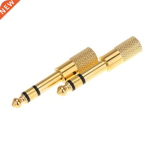 Pair of Audio Jack Adapter Convertor Stereo Plug Socket for
