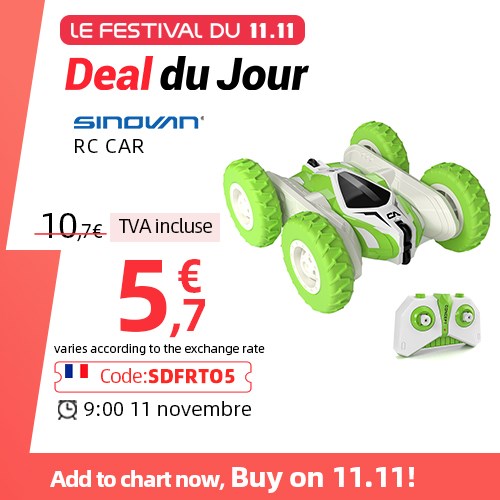 Sinovan Hugine RC Car 2.4G 4CH Stunt Drift Deformation Buggy