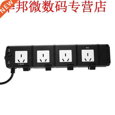 Human Detecton Electrcal Socket Panel 4 AC Outlets Energy