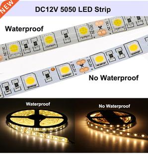 1M 2M 3M 5M 5050 LED Strip Light 60LED/Meter Input 12V Safe