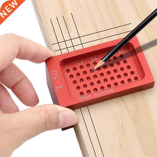 Aluminium Alloy Tracing Marking Ruler T50 Hole Positioning M
