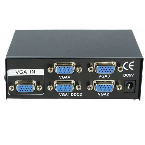 VGA Switch 4 Port VGA SVGA Video Switcher 4*1 HD Signal Ampl