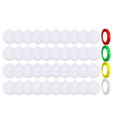 50 Pieces Round Acrylic Sheet Acrylic Discs Circles Round Wh