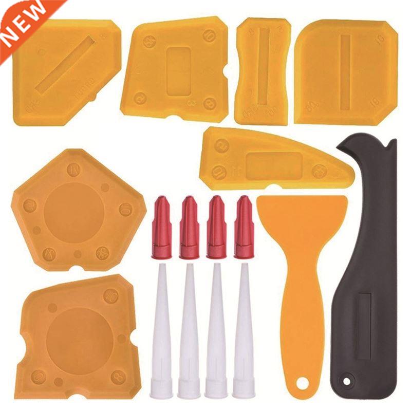 17 Pcs Slcone Sealant Fnshng Tool Grout Scraper Remover