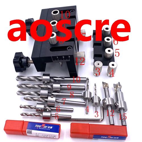 3 IN 1 Dowelling Jig Round Dowel Connector Woodworking Joine
