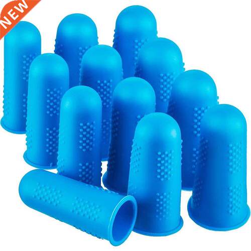 12 Pieces Finger Cots Silicone Finger Protection Covers Caps