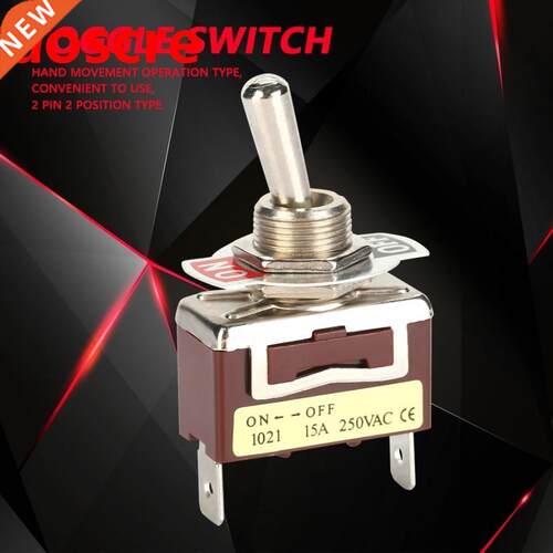 5PCS 6.3 Quick Pins 1021 Mini Toggle Switch 2 Pin 2 Position