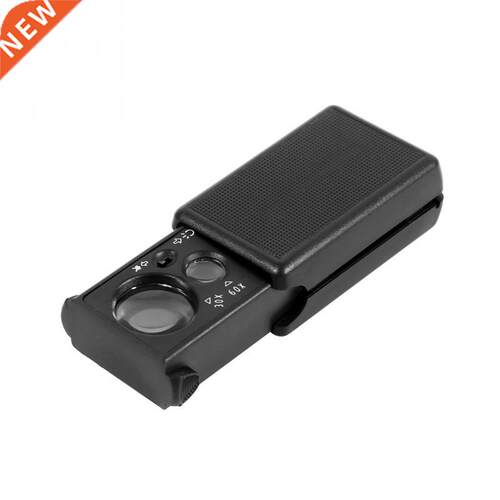 Mini Jewelry Magnifier 30X/60X Double Lenses Pocket Jewelry