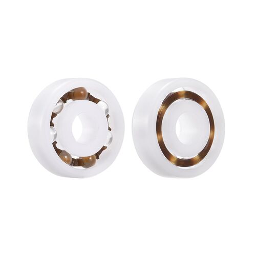 Plastic Bearings Glass Ball Nylon Cage 2 Pcs