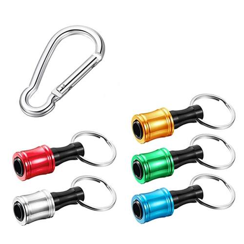 5 Pieces 1/4 Inch Hex Shank Keychain Extension Bar Set for D