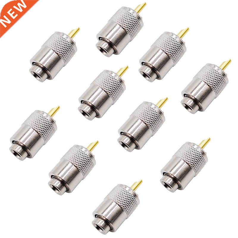 10PCS RF Connector UHF Male Connector RG8 RG58 Cable Lug Ant