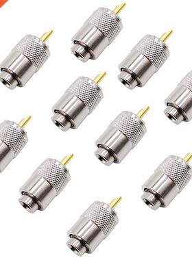 10PCS RF Connector UHF Male Connector RG8 RG58 Cable Lug Ant