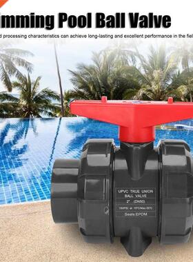 Feuille DN50 G2 PVC Double Union Compact Ball Valve for Swim
