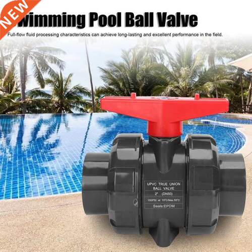 Feuille DN50 G2 PVC Double Union Compact Ball Valve for Swim