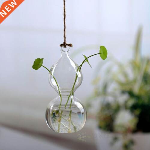 Grden Supplies Home Hnging Glss Vse Flower Plnter Pots