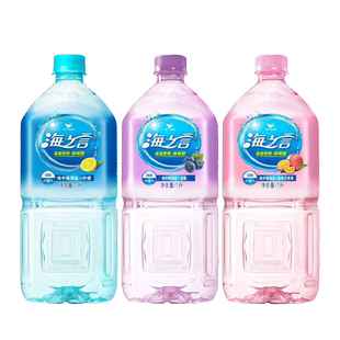 统一海之言水柠檬味1000ml*8瓶整箱海盐蓝莓味桃桃百香果饮品饮料