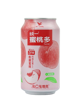 统一蜜桃多310ml*12罐24罐