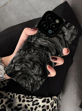 适用vivo S17手机壳S15 S10 pro新款 s9 s7 s19 s16创意s20个性s12 e保护套软壳硅胶女高级潮黑色水墨