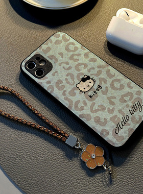 适用opporeno15 13 12 pro 10/7/6pro/9/14手机壳reno11硅胶8创意个性皮纹防摔保护套挂绳潮新款蓝灰豹纹猫咪