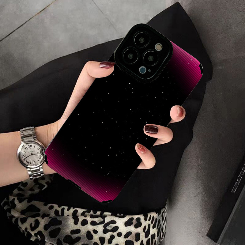 适用华为nova12 11 pro手机壳9 8 7 6 pro nova 9se新款10 4e 3i 7se创意软保护套硅胶女高级感红黑暗夜星空