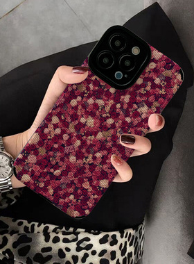 适用小米红米K60 PRO至尊版手机壳K50 K40S新款K70 10X创意K40 K30个性K30s 5G保护套硅胶软壳女红色满屏玫瑰