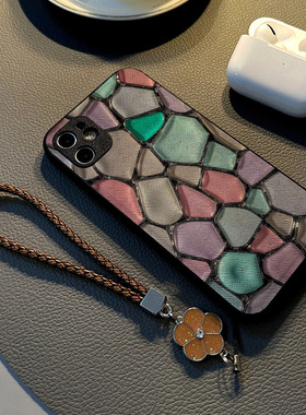 适用oppofind x9 Pro x8 x7 x6 x5 pro/Find X8Ultra手机壳硅胶创意皮纹全包防摔保护套挂绳新款彩色银边拼接