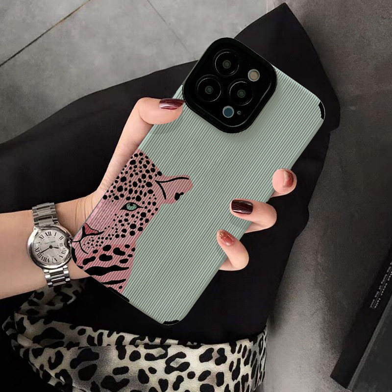 适用华为mate60 Pro手机壳40 80 pro mate70新款Pura 70 P40 P50 P30 PRO个性创意保护套硅胶软油画粉色豹子