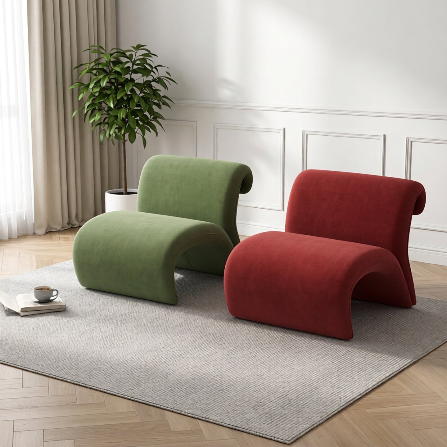 阳台创意异形单人小沙发椅茶几网红休闲区接待洽谈会客茶桌椅组合