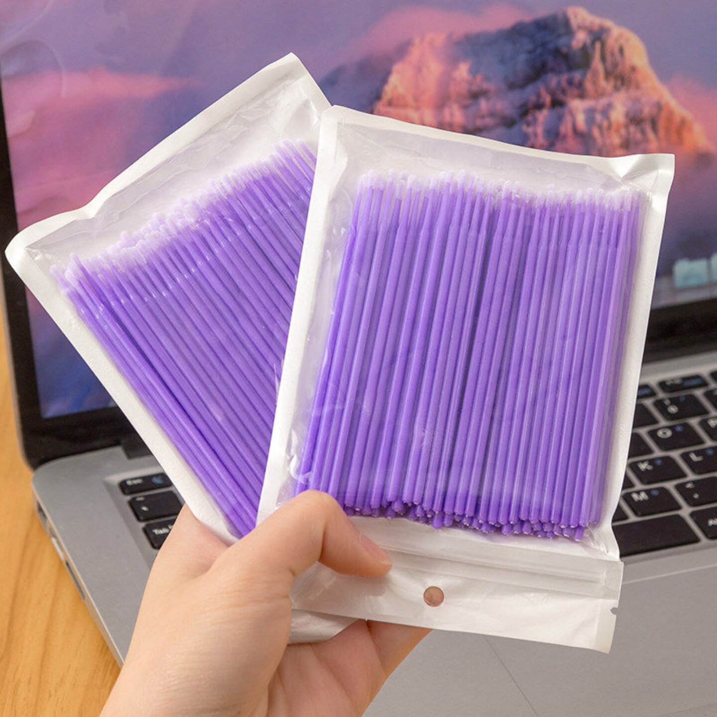 纳米化妆棉签细头擦眼线美睫卸睫毛清洁棒纹绣专用便携设计改妆工