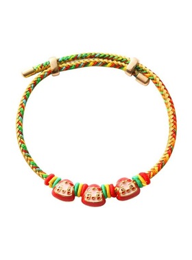 端午节手绳手工编织五彩绳女