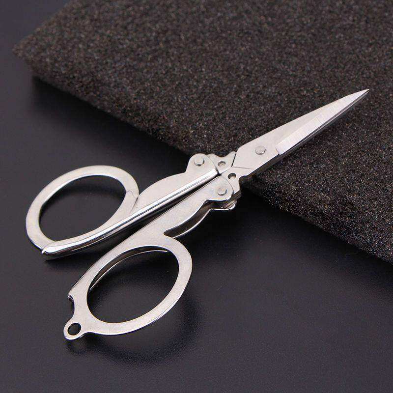 多功能不锈钢折叠剪刀便携户外旅行钓鱼迷你实用设计小工具装备