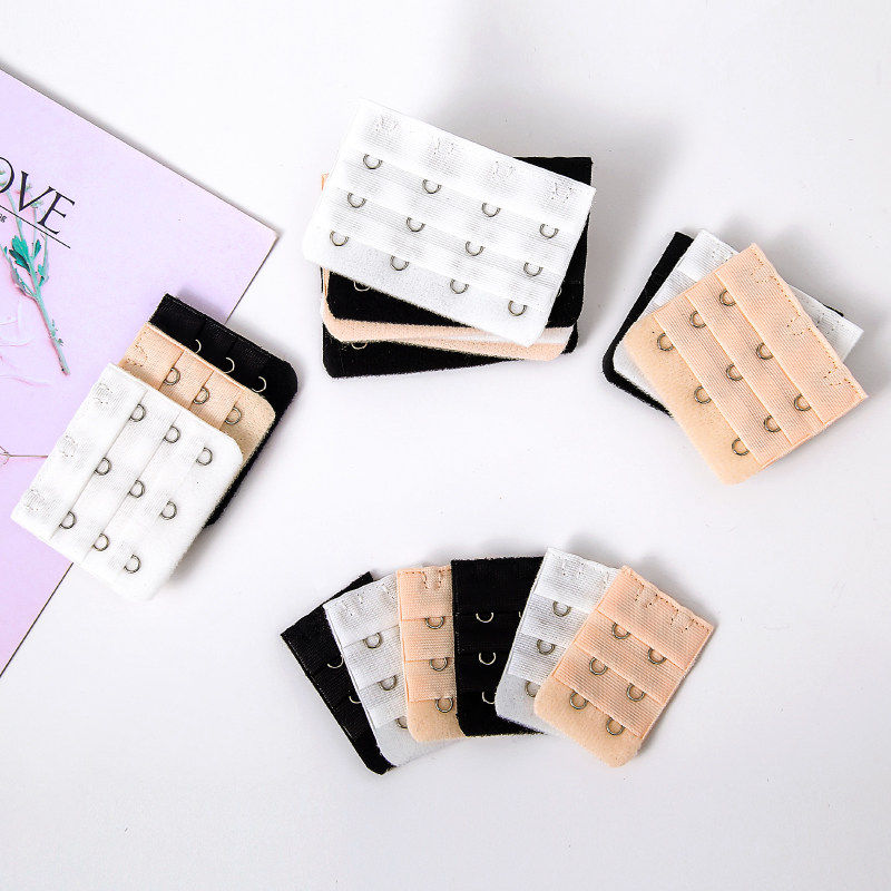 内衣加长扣文胸延长三排四排连接扣女胸罩调节扣多色实用背扣配件