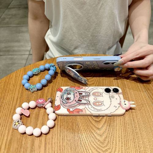 恶搞labubu适用于小米8ud手机壳女新款8se巨蟹拉布布6x带手珠9lite全包式miui9耐脏10s防摔11pro小清新保护套