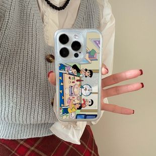 k40防摔note9 11硅胶小米15 卡通流沙哆啦A梦适用于红米k80 13全包IM12 k60超好看手机壳k50 10套 k70